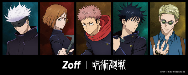 “jujutsu-kaisen”-yuji-kojo,-satoru-gojo,-megumi-fushiguro-and-other-five-people-wear-glasses-♪-zoff-collaboration-model-appears