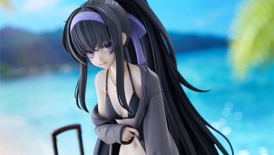 Photo of It’s cute how she looks confused in a black bikini… “Ui” from “Buruaka” is now a 1/7 scale figure – optional parts such as glasses and an awkward smile are also included.