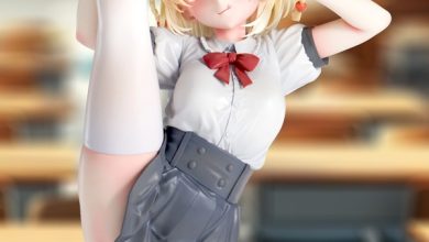 Photo of The high school girl’s I-shaped balance is irresistible! A glimpse of thighs from the skirt♪ 1/5 scale figure now available