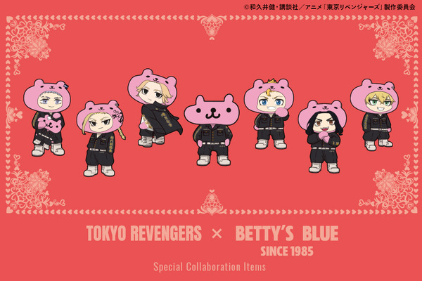 “toribe”-takemichi-and-mikey-appear-in-amy’s-costumes♪-“betty’s-blue”-first-collaboration-item